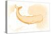 Whale - Yellow - Coastal Icon-Lantern Press-Stretched Canvas