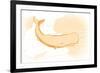 Whale - Yellow - Coastal Icon-Lantern Press-Framed Premium Giclee Print