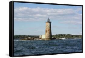 Whaleback Lighthouse Maine Photo Art Print Poster-null-Framed Stretched Canvas