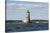 Whaleback Lighthouse Maine Photo Art Print Poster-null-Stretched Canvas