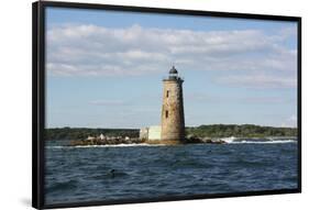 Whaleback Lighthouse Maine Photo Art Print Poster-null-Framed Poster