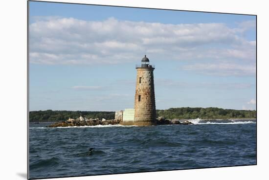 Whaleback Lighthouse Maine Photo Art Print Poster-null-Mounted Poster