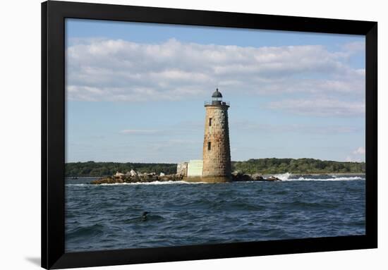 Whaleback Lighthouse Maine Photo Art Print Poster-null-Framed Poster