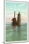 Whaleback Lighthouse, Portsmouth, New Hampshire-null-Mounted Art Print