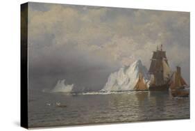 Whaler and Fishing Vessels Near the Coast of Labrador, C.1880-William Bradford-Stretched Canvas