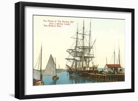Whaler Morning Star, New Bedford-null-Framed Art Print