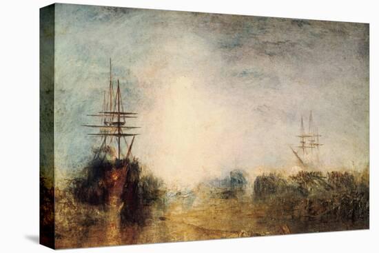 Whalers (Boiling Blubbe) Entangled in Flaw Ice, Endeavouring to Extricate Themselves, 1846-JMW Turner-Stretched Canvas