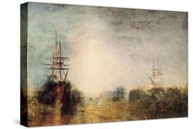 Whalers (Boiling Blubbe) Entangled in Flaw Ice, Endeavouring to Extricate Themselves, 1846-JMW Turner-Stretched Canvas