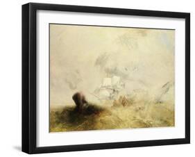 Whalers, c.1845-J. M. W. Turner-Framed Giclee Print