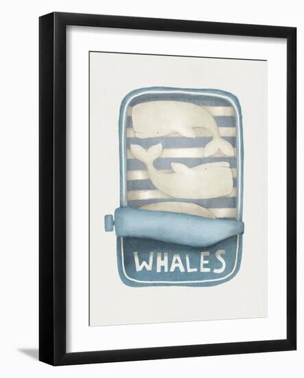 Whales in a Tin-Leah Straatsma-Framed Art Print