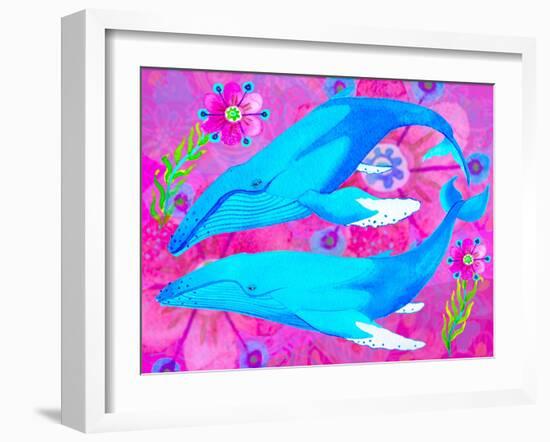 Whales in Love, 2017-Maylee Christie-Framed Giclee Print