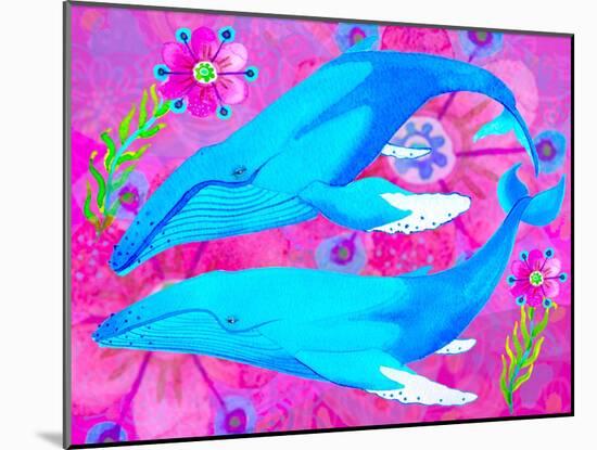 Whales in Love, 2017-Maylee Christie-Mounted Giclee Print