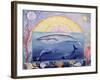 Whales (Month of September from a Calendar)-Vivika Alexander-Framed Giclee Print