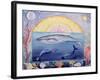 Whales (Month of September from a Calendar)-Vivika Alexander-Framed Giclee Print