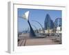 Whales Tail on the Promenade to the South of the City, Blackpool, Lancashire-Ethel Davies-Framed Photographic Print