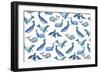 Whales-Elizabeth Rider-Framed Premium Giclee Print