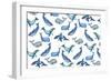 Whales-Elizabeth Rider-Framed Premium Giclee Print