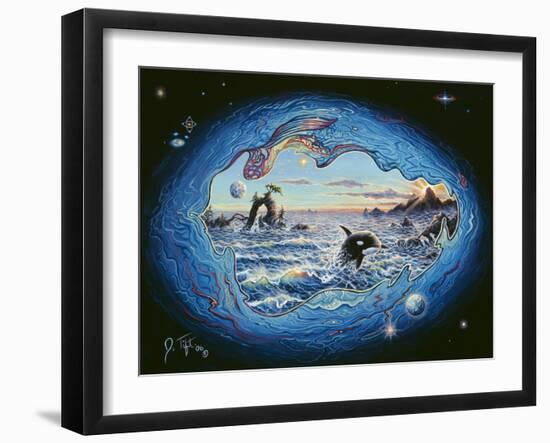 Whales-Jeff Tift-Framed Giclee Print