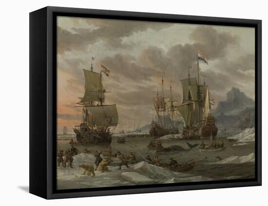 Whaling Grounds in the Arctic Ocean, 1665-Abraham Storck-Framed Stretched Canvas