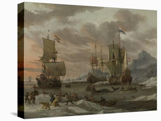 Whaling Grounds in the Arctic Ocean, 1665-Abraham Storck-Stretched Canvas