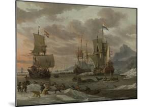 Whaling Grounds in the Arctic Ocean, 1665-Abraham Storck-Mounted Giclee Print