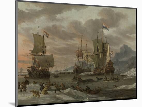 Whaling Grounds in the Arctic Ocean-Abraham Storck-Mounted Art Print