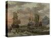 Whaling Grounds in the Arctic Ocean-Abraham Storck-Stretched Canvas