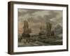 Whaling Grounds in the Arctic Ocean-Abraham Storck-Framed Art Print