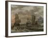 Whaling Grounds in the Arctic Ocean-Abraham Storck-Framed Art Print