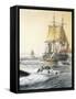 Whaling in South Seas-null-Framed Stretched Canvas