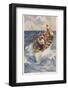 Whaling in the Pacific-Alec Ball-Framed Photographic Print