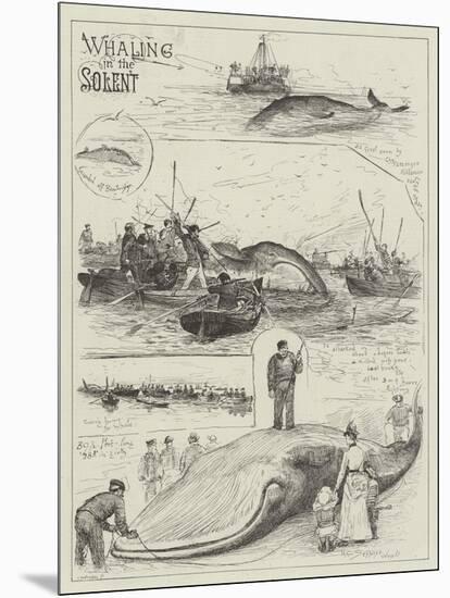Whaling in the Solent-Henry Charles Seppings Wright-Mounted Giclee Print