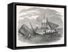 Whaling in the South Seas-W.j Linton-Framed Stretched Canvas