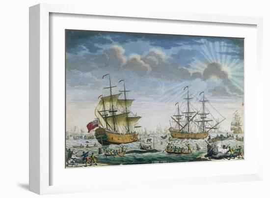 Whaling, Late 18th Century-null-Framed Giclee Print