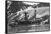 Whaling, Magdalene Bay, Spitzbergen, Norway, 1929-null-Framed Stretched Canvas