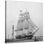 Whaling Ship at a Dock-null-Stretched Canvas