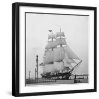 Whaling Ship at a Dock-null-Framed Photographic Print