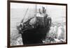 Whaling Ship in Antarctica-null-Framed Photographic Print
