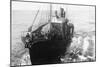 Whaling Ship in Antarctica-null-Mounted Photographic Print