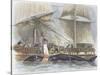 Whaling, Working Aboard Whaling Ship, 19th Century-null-Stretched Canvas