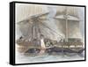 Whaling, Working Aboard Whaling Ship, 19th Century-null-Framed Stretched Canvas