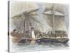 Whaling, Working Aboard Whaling Ship, 19th Century-null-Stretched Canvas