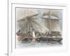 Whaling, Working Aboard Whaling Ship, 19th Century-null-Framed Giclee Print