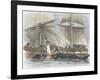 Whaling, Working Aboard Whaling Ship, 19th Century-null-Framed Giclee Print