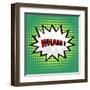 Wham! Comic Cloud in Pop Art Style-PiXXart-Framed Art Print