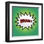 Wham! Comic Cloud in Pop Art Style-PiXXart-Framed Art Print