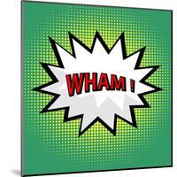 Wham! Comic Cloud in Pop Art Style-PiXXart-Mounted Art Print