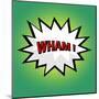 Wham! Comic Cloud in Pop Art Style-PiXXart-Mounted Art Print
