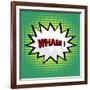 Wham! Comic Cloud in Pop Art Style-PiXXart-Framed Art Print