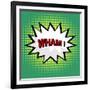 Wham! Comic Cloud in Pop Art Style-PiXXart-Framed Art Print